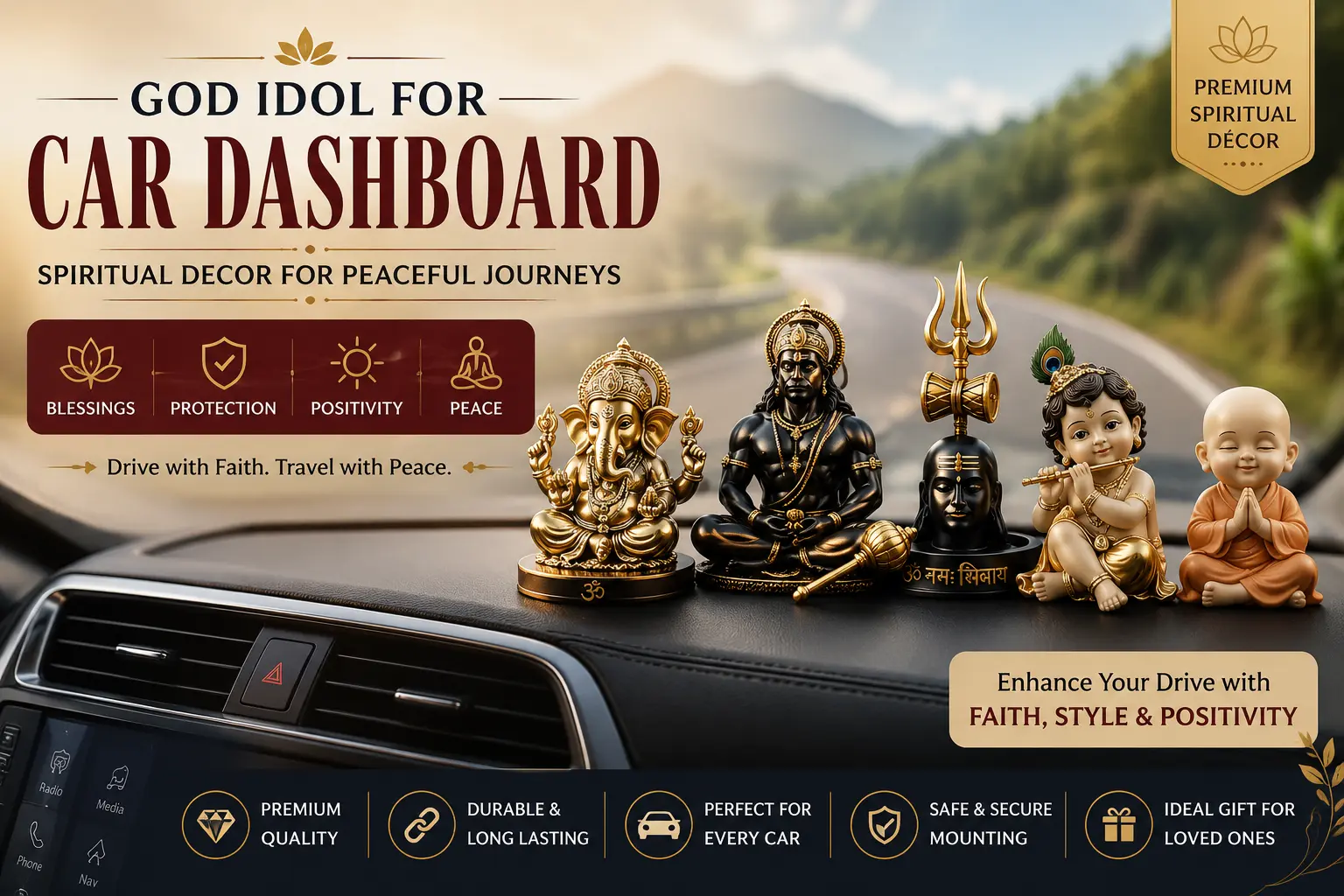 God Idol for Car Dashboard: Best Spiritual & Stylish Dashboard Decor Ideas
