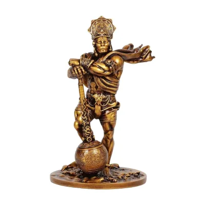 Panchmukhi Bahubali Hanuman Ji Murti for Car Dashboard | Pavan Putra Bajrangbali Idol | 4 Inch