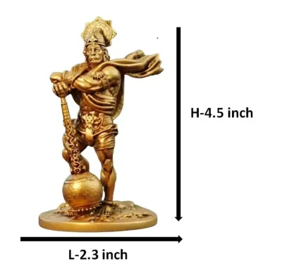 Panchmukhi Bahubali Hanuman Ji Murti for Car Dashboard | Pavan Putra Bajrangbali Idol | 4 Inch