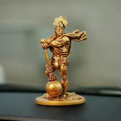 Panchmukhi Bahubali Hanuman Ji Murti for Car Dashboard | Pavan Putra Bajrangbali Idol | 4 Inch primary image