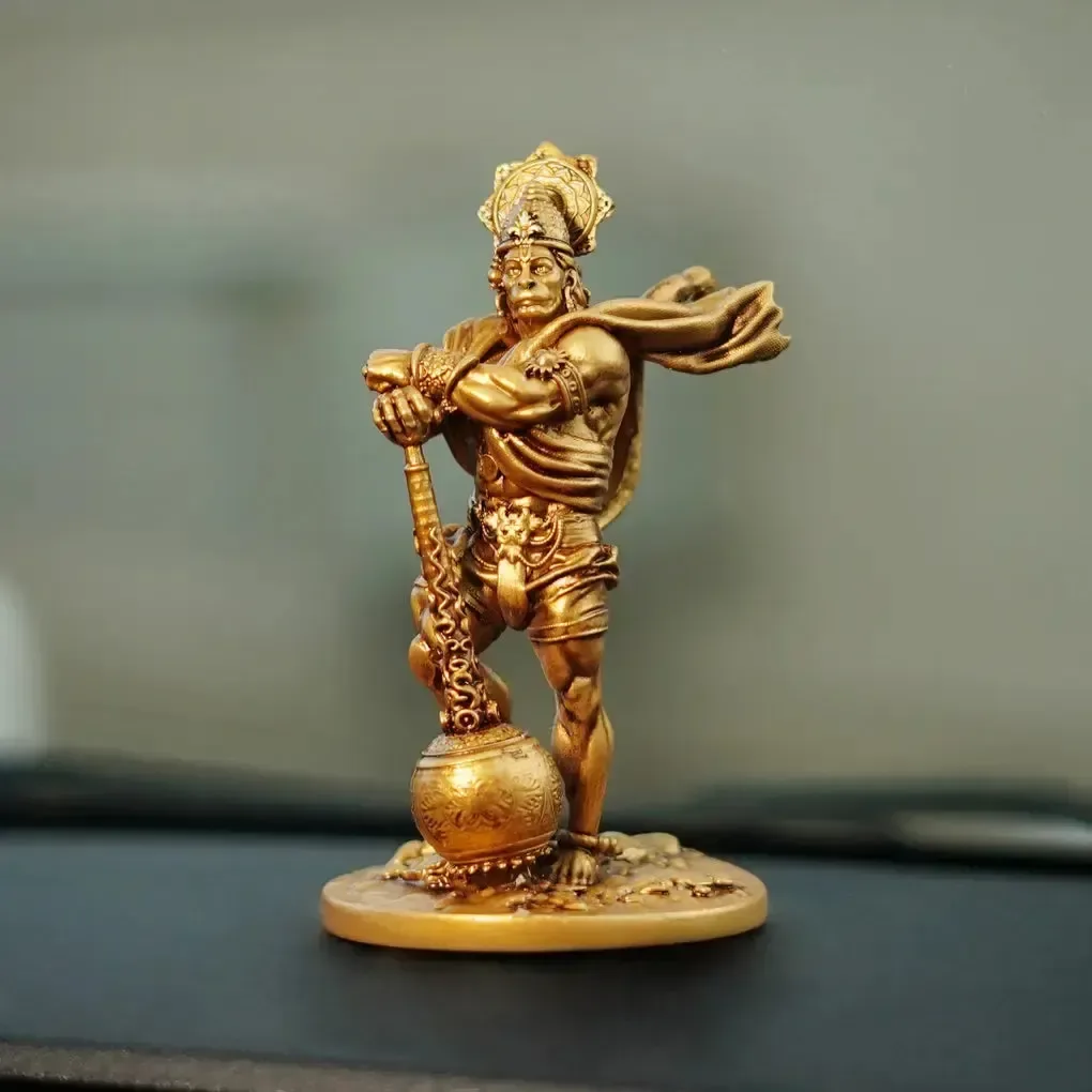 Panchmukhi Bahubali Hanuman Ji Murti for Car Dashboard | Pavan Putra Bajrangbali Idol | 4 Inch