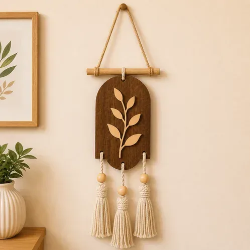 Handcrafted Wall Hanging Decor – Boho Wall Art for Living Room, Bedroom & Gifting