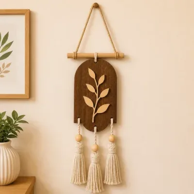 Handcrafted Wall Hanging Decor – Boho Wall Art for Living Room, Bedroom & Gifting alternate view